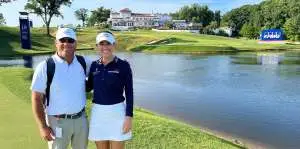 Joey Wuertemberger and Cheyenne Knight at the LPGA KPMG event