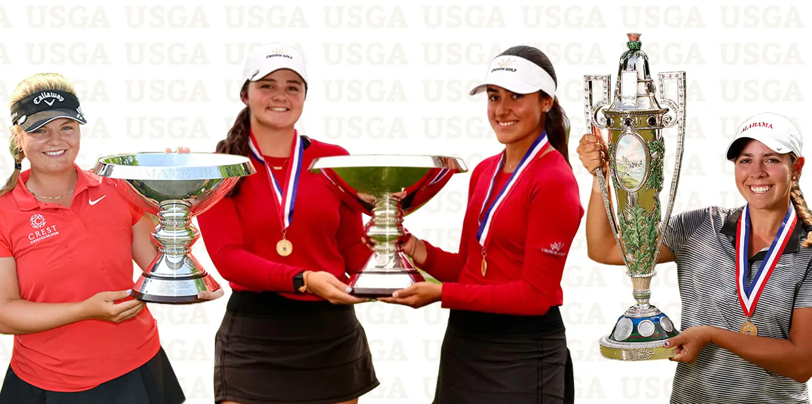 Crown Golf Students: Savannah Barber, Alexa Saldana, Avery Zweig and Kristen Gillman are all USGA Champions